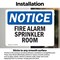 Signmission Fire Alarm Sprinkler Room, 10 in W x Rectangle, Vinyl Decal OS-2PACK-NS-D-710-L-12546 - alternate 4